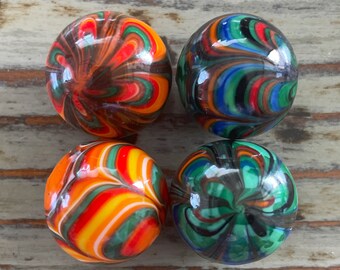 ランプワークガラスビー玉、18 mm - Etsy 日本
