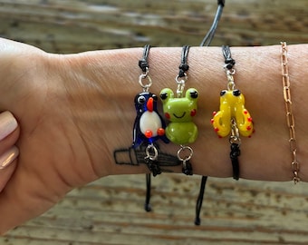 Glas Tier Armbänder, Lampwork Glasperlen von Mut Armband
