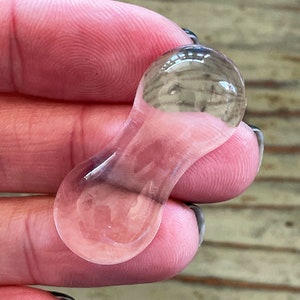 Lampwork Glass Pen Holder, Clear Perfect for Calligraphy or Dip Pens