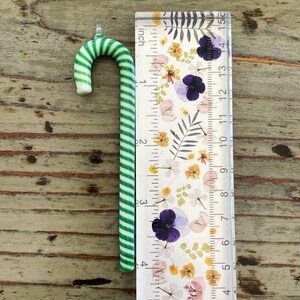 Candy Cane Ruler Lampwork Glass Ornaments, Candy Canes, 4” - Etsy