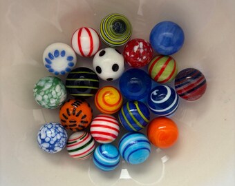 Biglie di vetro lavorato a lume, 16~18 mm