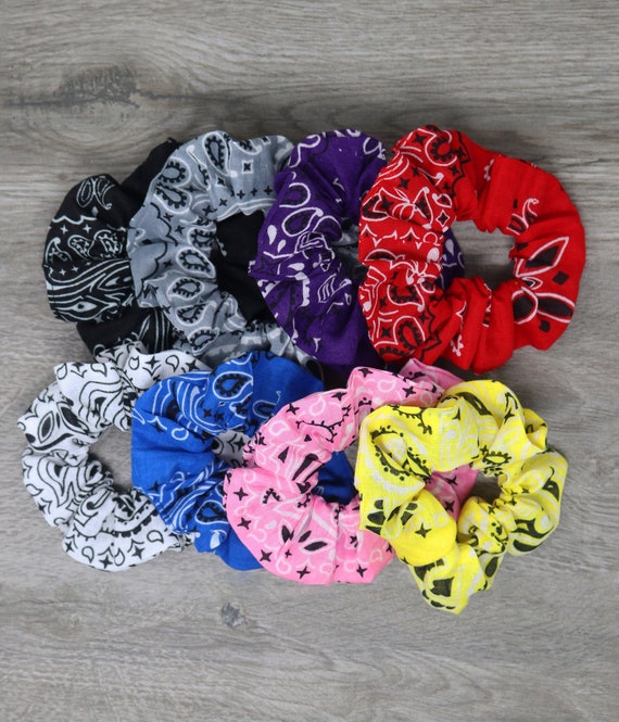 Scrunchies Top Knot Scrunchies 90s Hair Hair Tie Etsy