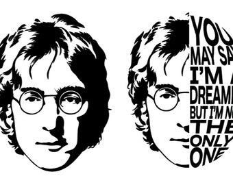 Lennon/imagine Images (PNG File) for Cricut/other Cutters - Etsy