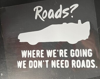 Back to the Future inspired decal/sticker