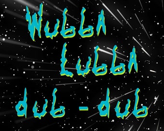 Intergalactic Font Fun: DIY Get Schwifty Typography - Font Inspired by Rick and Morty - PNG File