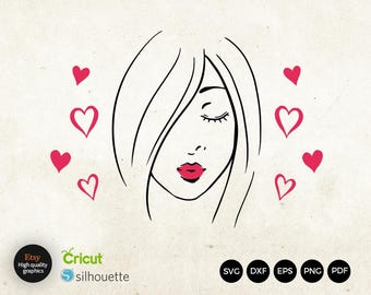 Elegant Face Art Digital Design | DIY SVG for Cricut & Silhouette Crafts