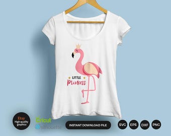 Flamingo SVG for Cricut, Flamingo Birds, Flamingo Princess, Fall Png, Vinyl Decal File for Cricut, Png File