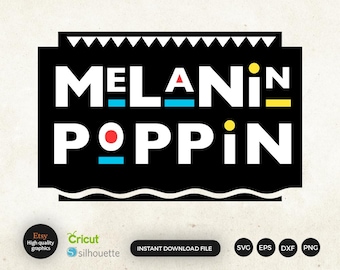Melanin Poppin SVG, Instant Download, African Font SVG, Individual Letters Svg, American Font Svg, Martin, African, Martin Alphabet
