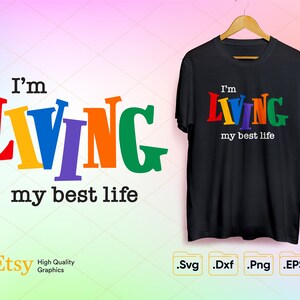Living My Bestie Life, arquivos gráficos de alfabeto de programa de TV para cortadores Cricut, Silhouette e Cameo