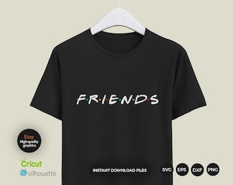 Friends Font Svg Png, Number, Dots, Friends for Cricut, Friends  Logo Item, Clipart, Cricut Vector Cut File