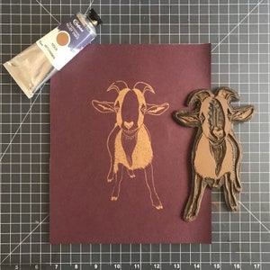 Camden - Goats of Anarchy | Original Linoprint, Limited Edition of 5 - Fundraiser for Goats of Anarchy