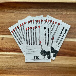 Tarot des neuf baguettes Carte postale