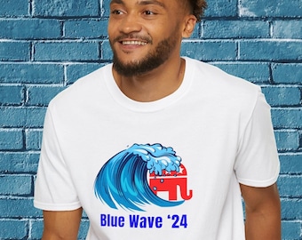 Blue Wave '24 Tshirt, Vote Democrat Shirt, Vote Blue, Take Back Congress, Kamala 2024