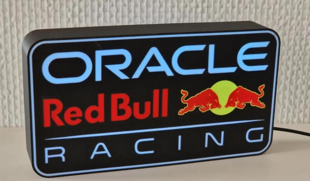 Oracle Red Bull Racing Digital Led Lightbox Custom - Etsy