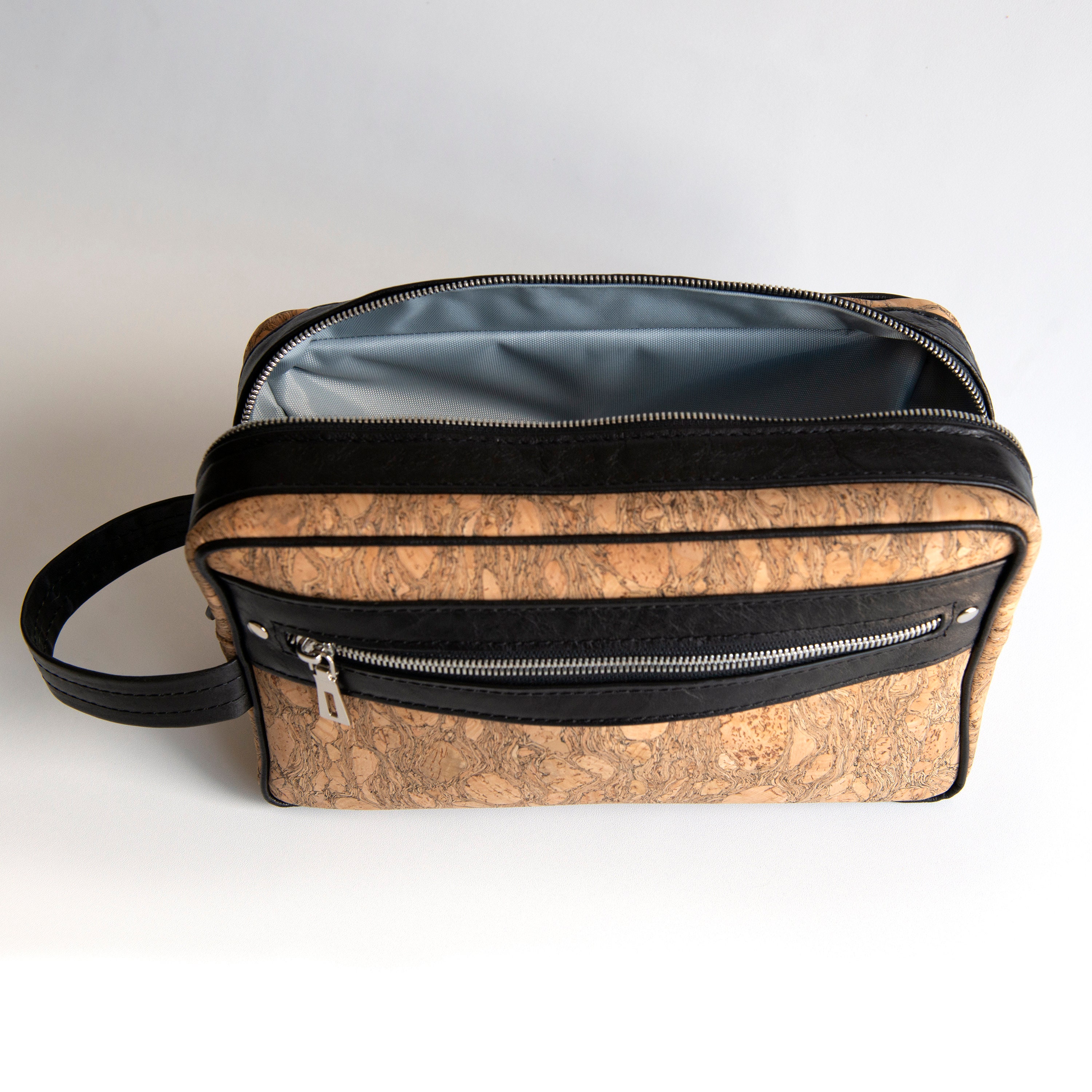 Handmade Cork and Leather Toiletry Bag Etsy