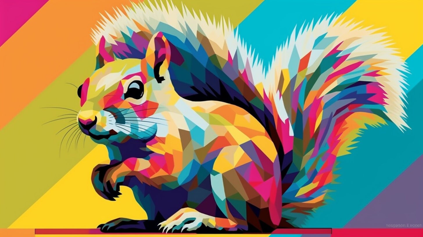Squirrel Pop Art - Etsy