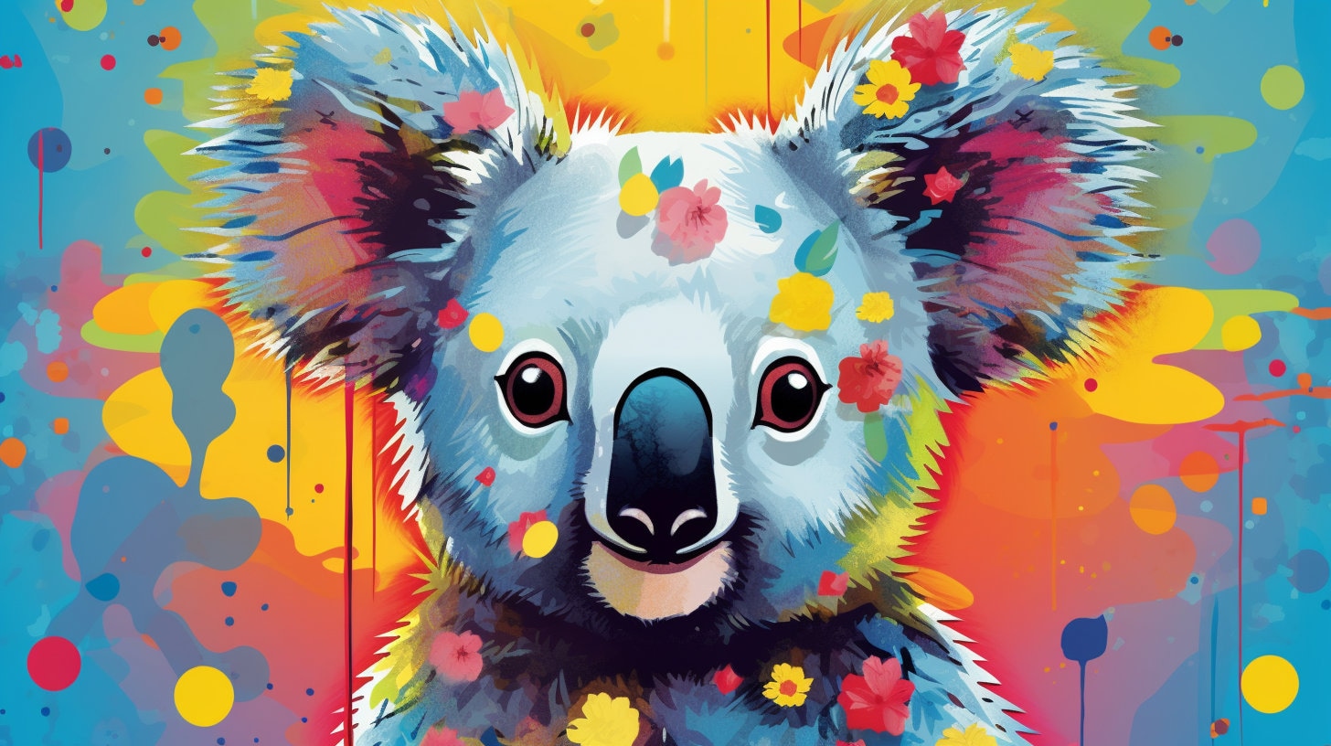 Colorful Koala Print -  Canada