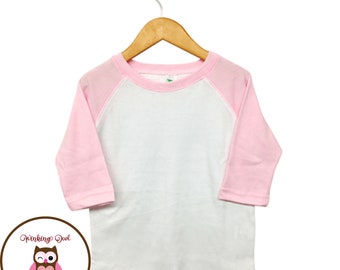 Laughing Giraffe Infant Baby Blank Raglan Baseball T-Shirt