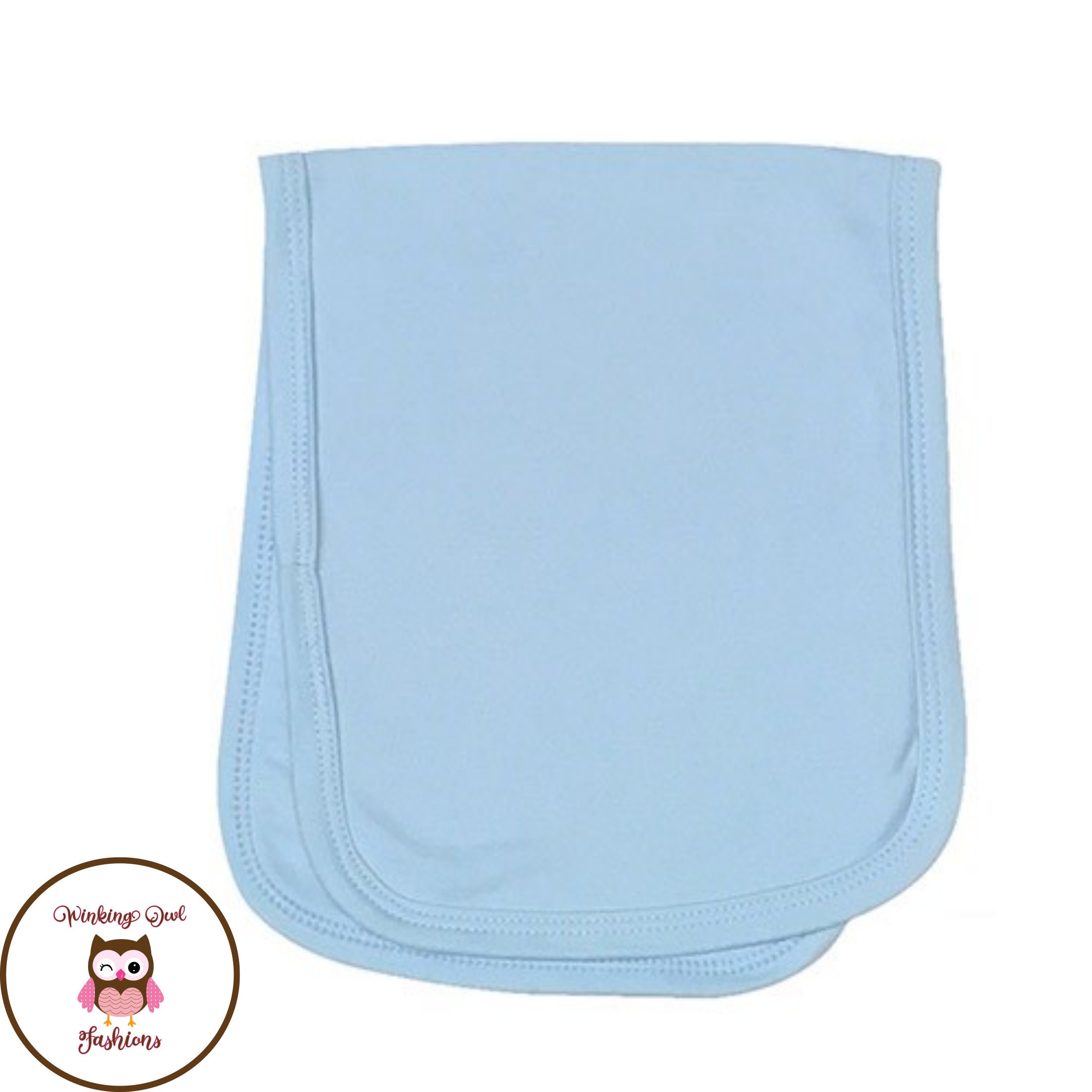 Sublimation Blanks Blue 2 Ply Burp Cloth Poly/cotton Blend Etsy