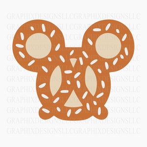 Mickey Pretzel Sublimation Print Graphic INSTANT DOWNLOAD PNG File