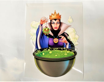 Evil Queen Villain Potion Heat Transfer Vinyl or Sublimation Printed Design