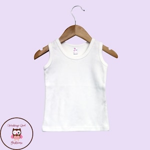 Sublimation Blanks - 100% Polyester Tank Top Infant / Toddler T-Shirt