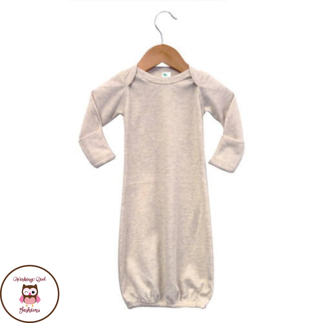 Sublimation Blanks Long Sleeve Gown Oatmeal Poly/cotton Etsy