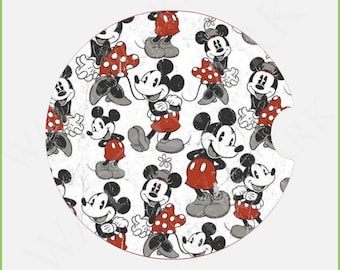 Mickey et ses amis personnage modèle de sous-verre de voiture impression par sublimation graphique TÉLÉCHARGEMENT IMMÉDIAT fichier PNG