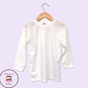 Sublimation Blanks - 100% Polyester Toddler / Youth Long Sleeve T-Shirt