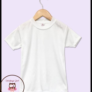 Sublimation Blanks - 100% Polyester Infant / Toddler / Youth T-Shirt
