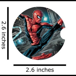 Spider Super Hero SuperHero Man Print Sublimation Ceramic Sandstone Absorbent Car Coaster