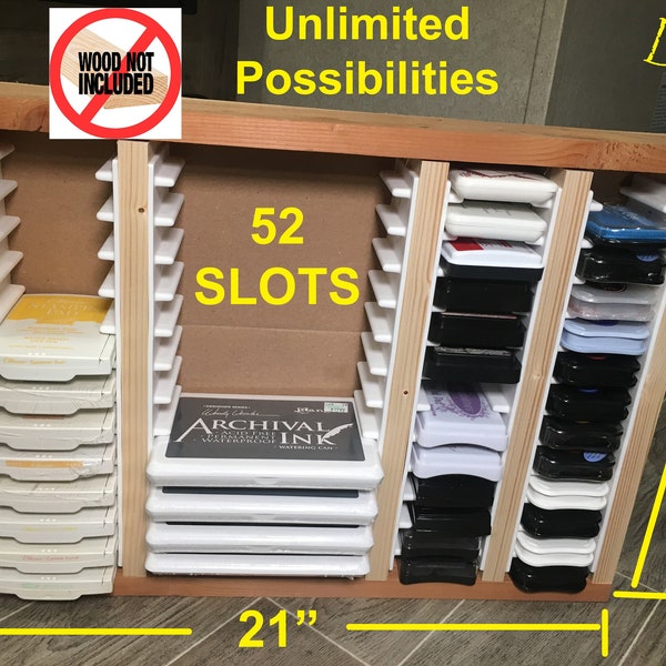 How to build storage for stamp pads| NO matter what BRAND you have! Easy DIY Unlimited Options! See Video