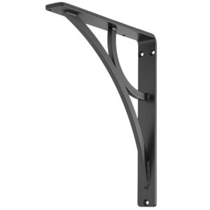 Heavy Duty Iron Countertop Support Brackets, Black Support Brackets, Shelf Brackets, Kitchen Island Brackets, Eclipse Iron Countertop Corbel