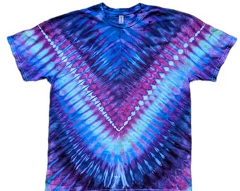 COSMIC - V | Ice Tie-Dye | Purple and Blue | Unisex T-Shirt