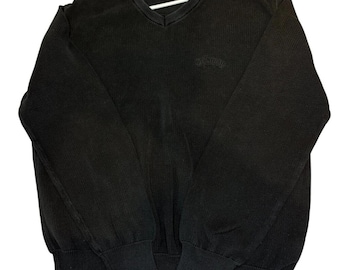 Vintage Callaway Sweatshirt Men Large Black Golf Sport Crewneck Pullover Sweater