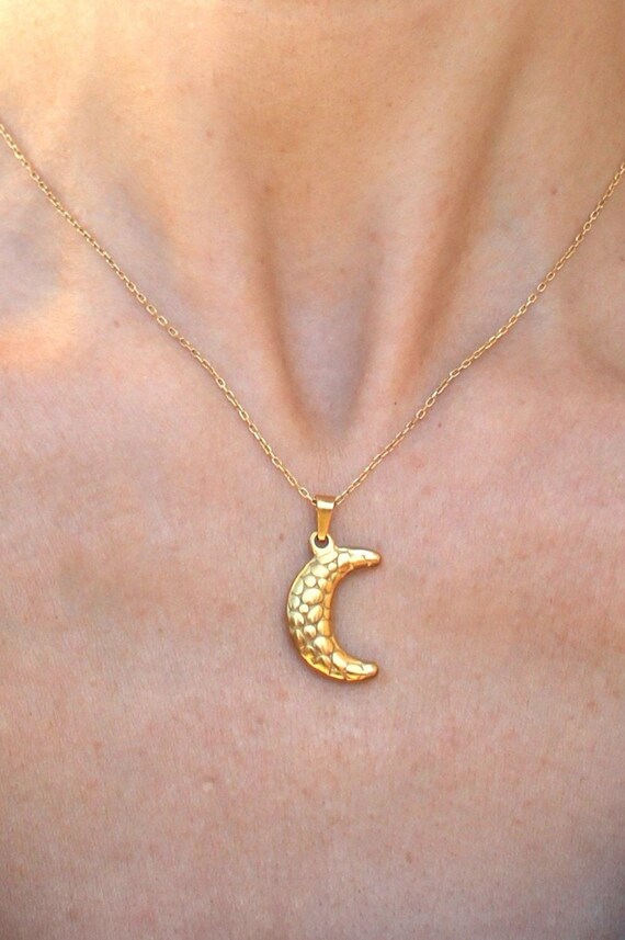 アクセサリー original 18K moon Jewelry Buy 18K Gold Opal Star Moon Phase Necklace – ArtGalleryZen