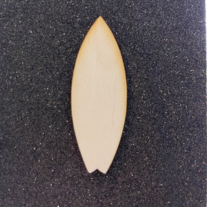 Surfboard laser wood shaped cut out - unfinished