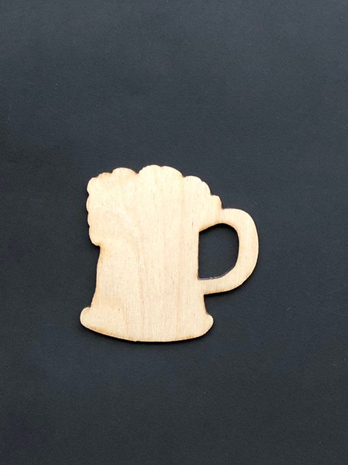 Beer mug laser wood shaped cut out unfinished Etsy