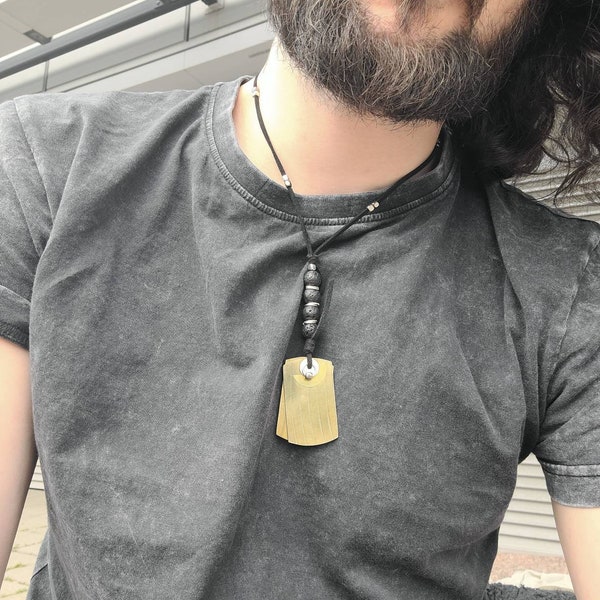 Dogtag Drum Cymbal Collier