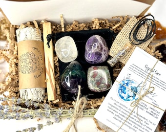 Pisces Zodiac Kit, Pisces Zodiac Gift Box, Astrology Gift, Pisces Crystal Box, Birthday Gift Box, Pisces Gift Box, Sage Smudging Kit