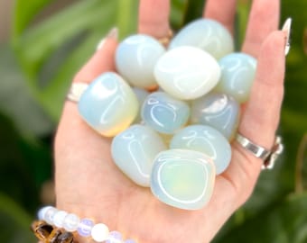 Tumbled Opalite Crystals, Genuine Opalite Crystal, Large Opalite Tumbled Stones, Tumbled Stones, Natural Crystals, Opal Crystals
