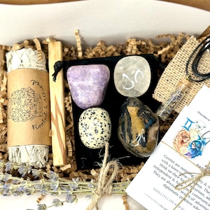 Gemini Zodiac Kit, Gemini Zodiac Gift Box, Astrology Gift, Gemini Crystal Box, Birthday Gift Box, Gemini Gift Box, Astrology Birthday Gift