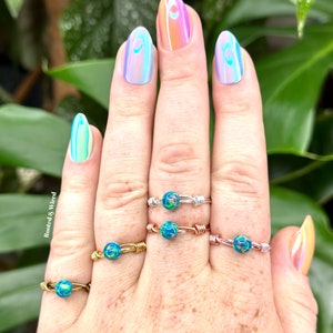 Opal Ring, Sterling Silver Opal Ring, Genuine Opal Ring, 14k Gold Opal Ring, Handmade Opal Ring, Handmade Rings, Maximalist Rings