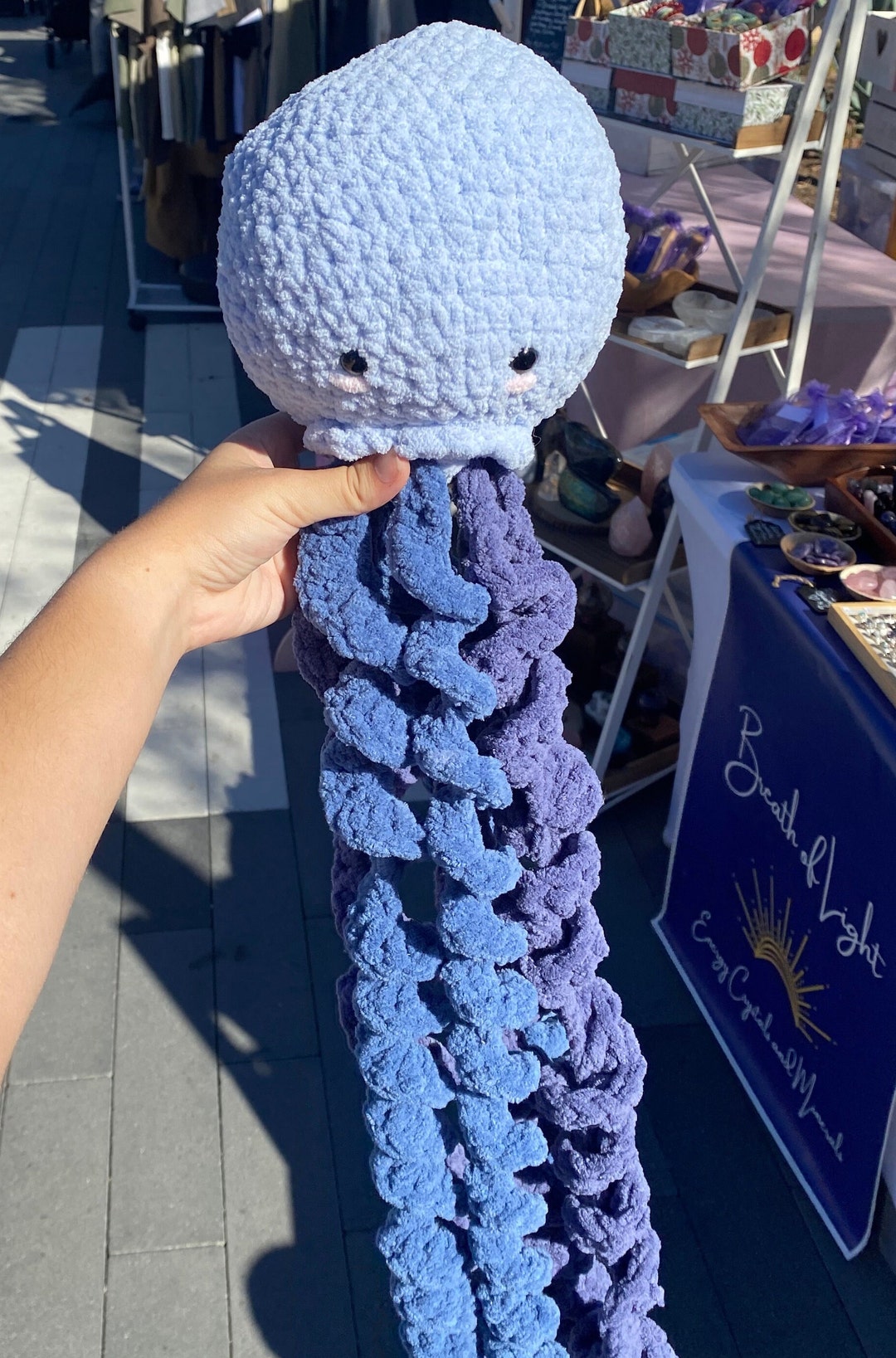 Large Jellyfish Crochet Jellyfish Crochet Sea Animal Etsy