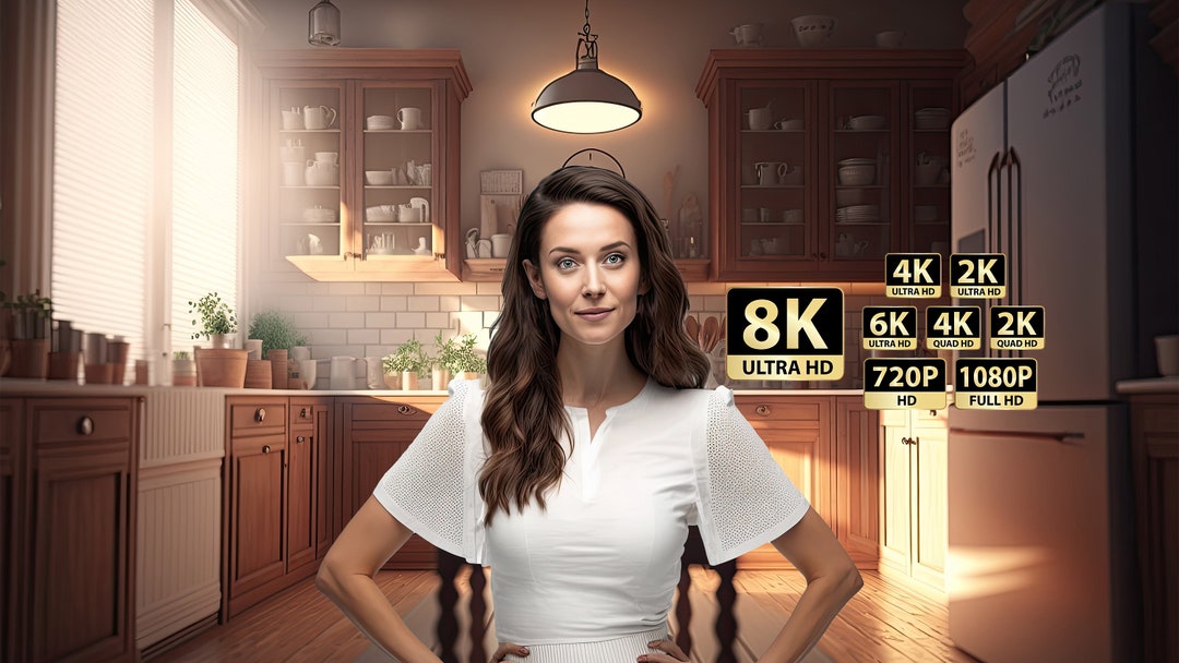 Digital Kitchen Background Backdrop for Content Creators Green Screen ...