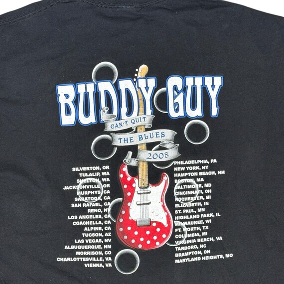 Buddy Guy Can't Quit the Blues Tour Shirt XXL 2008 View 4