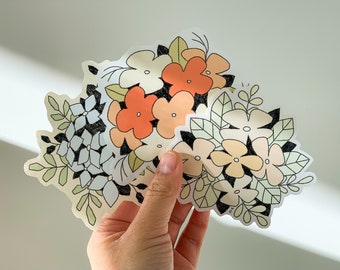 Dark Flowers Sticker Pack | Laptop Sticker | Planner Sticker