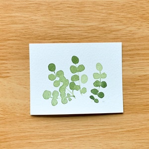 Tiny Plant Original Watercolor Painting | Design 5 | Tiny Plant Series