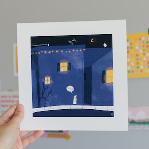Evening Greeting | 8x8 Art Print