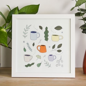 Colorful Ceramics | 8x8 Art Print | Digital Art Print | Digital Drawing